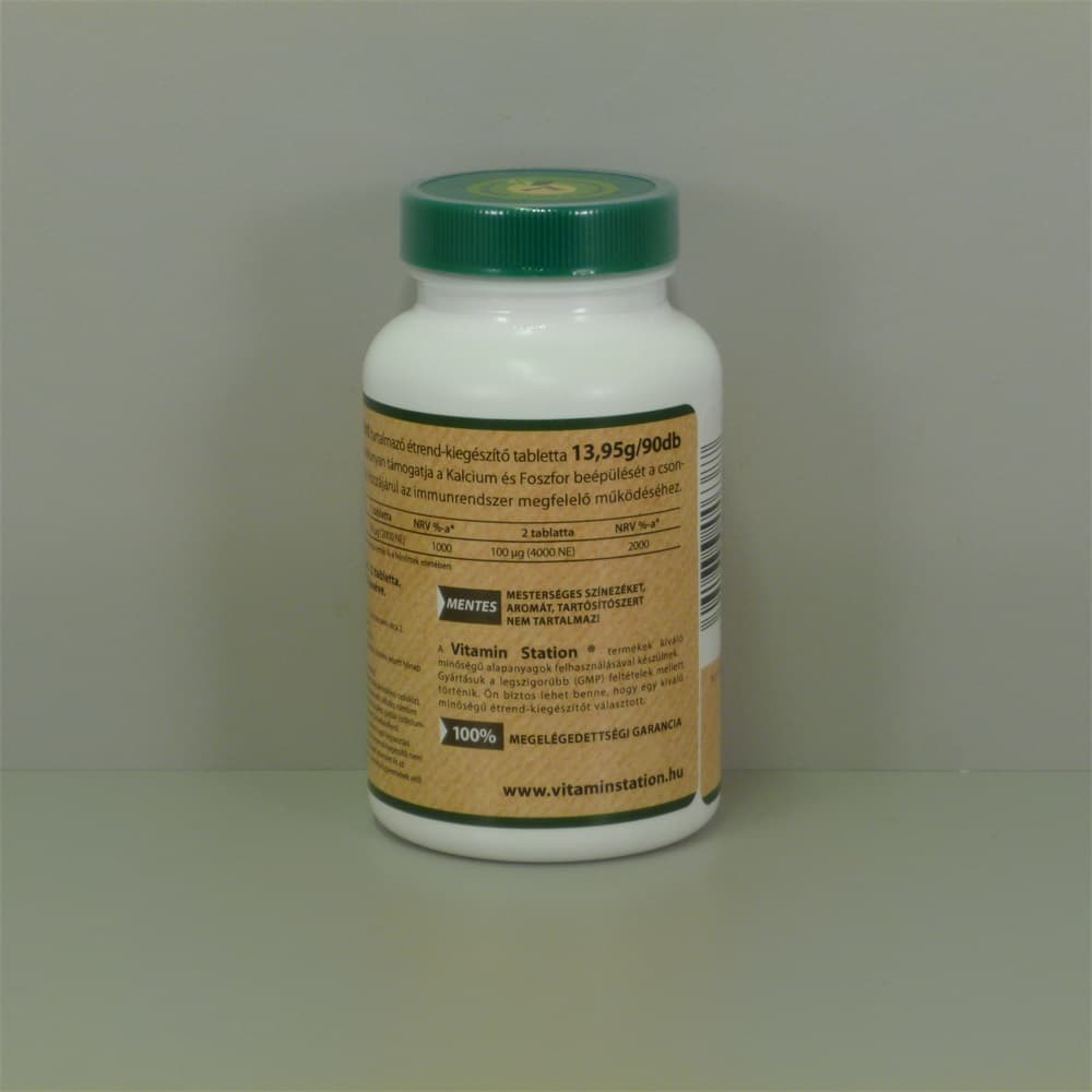 Vitamin Station D3-vitamín pre silné kosti a imunitu 90 ks - 46320