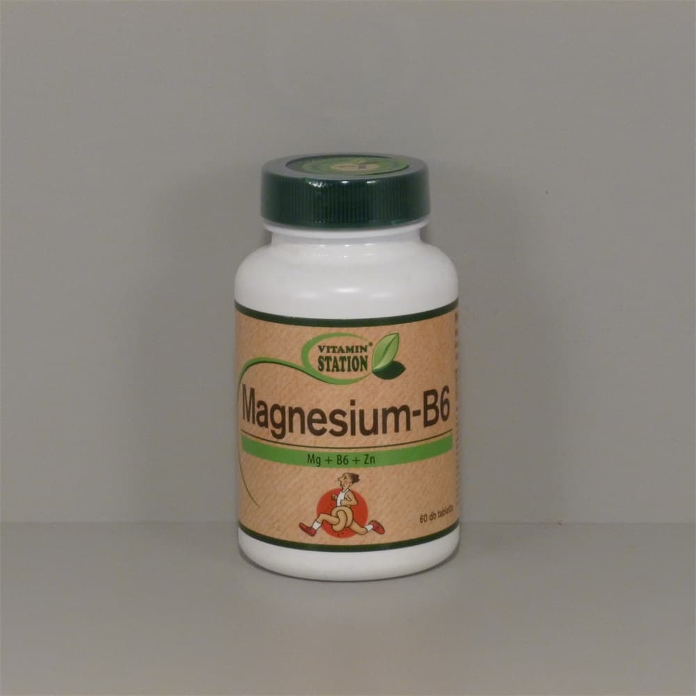 Vitamin Station Magnéziové a B6 vitamínové tablety 60 tabliet - 42876
