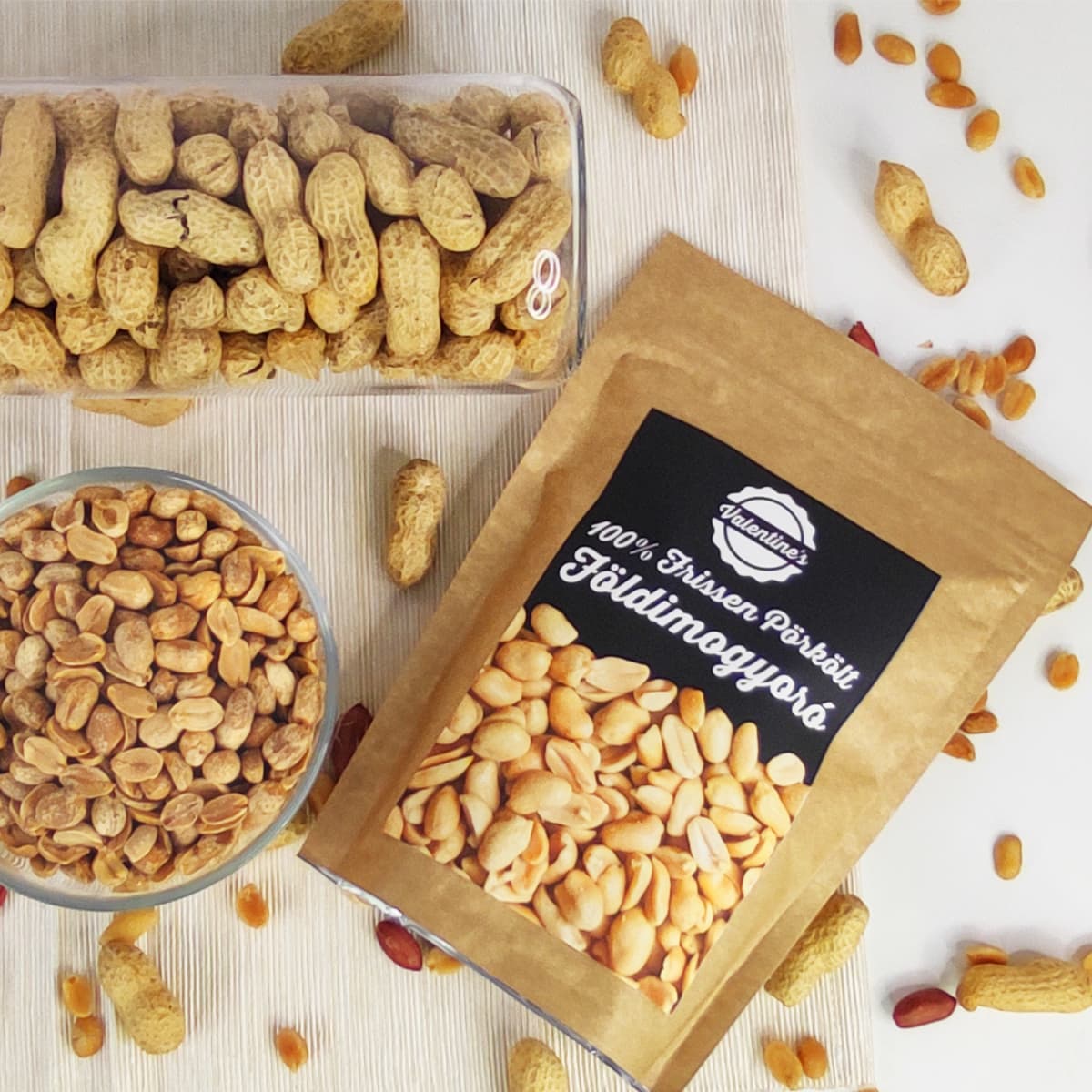 Valentínske pražené arašidy 450 g