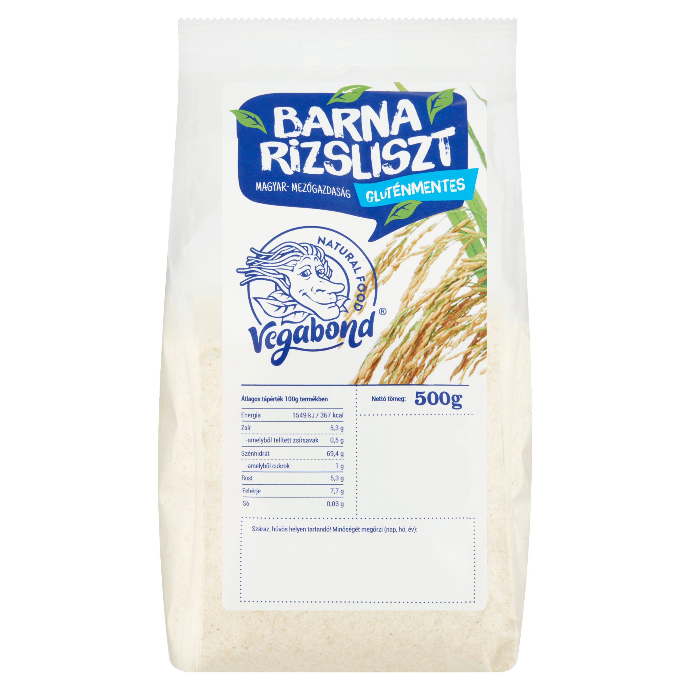 Vegabond celozrnná ryžová múka 500 g