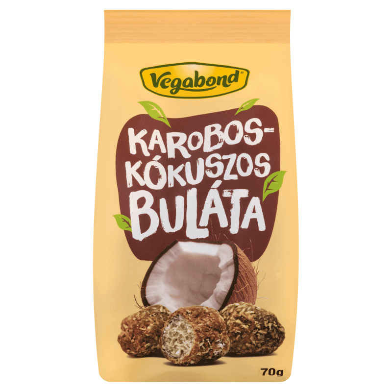 Vegabond karobovo-kokosové krekry 70 g