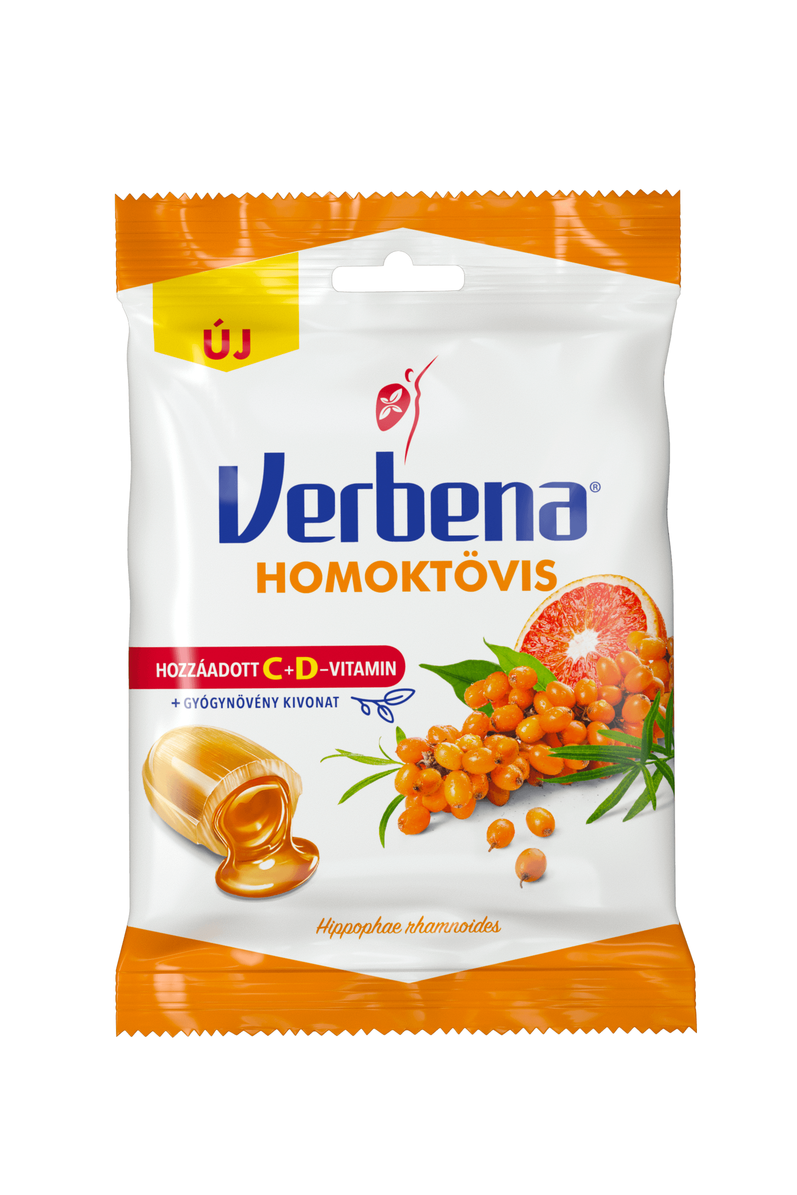 Verbena Rakytníkové cukríky s vitamínmi C a D 60 g