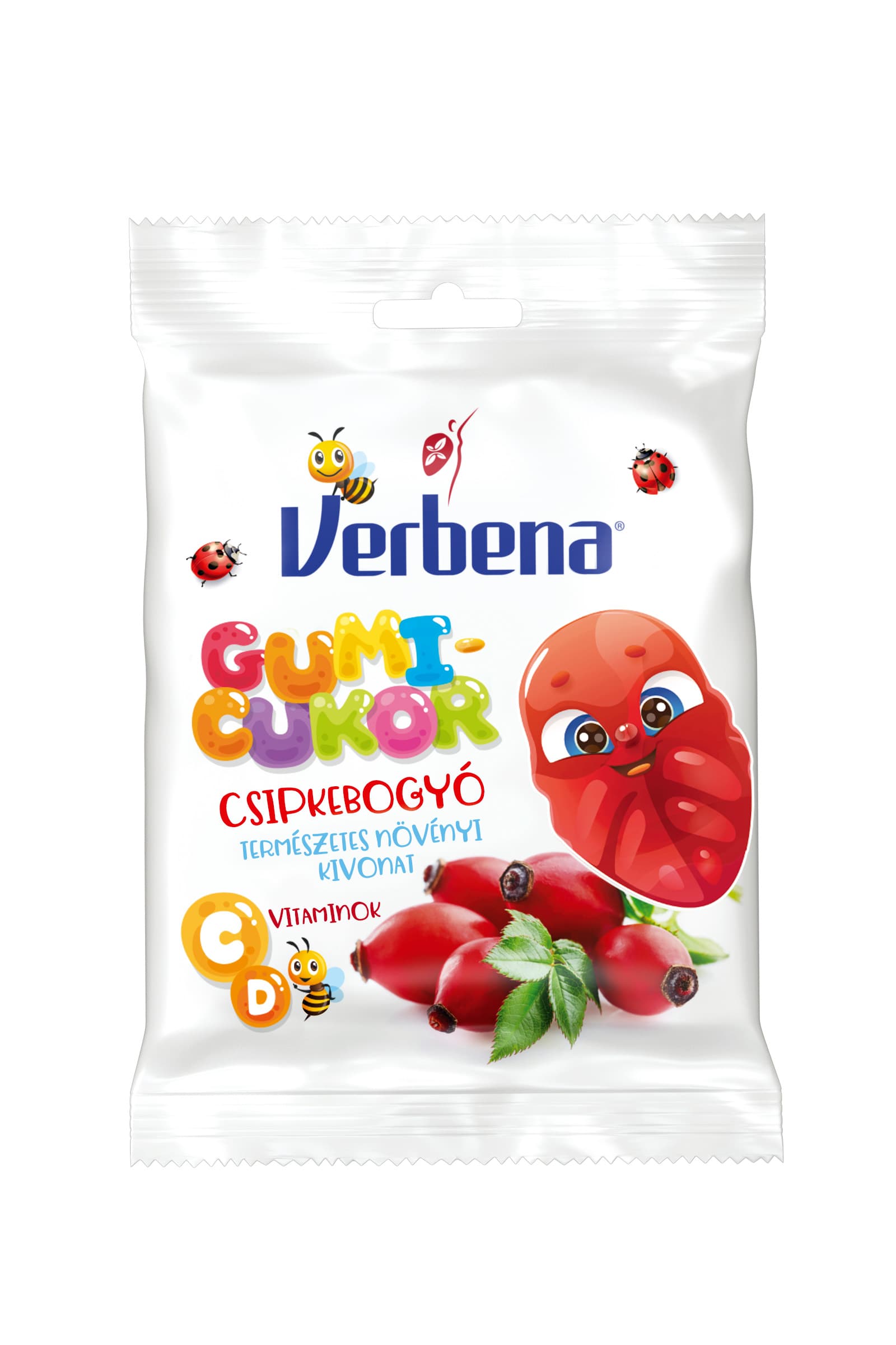 Verbena gumové cukríky šípkové 90 g