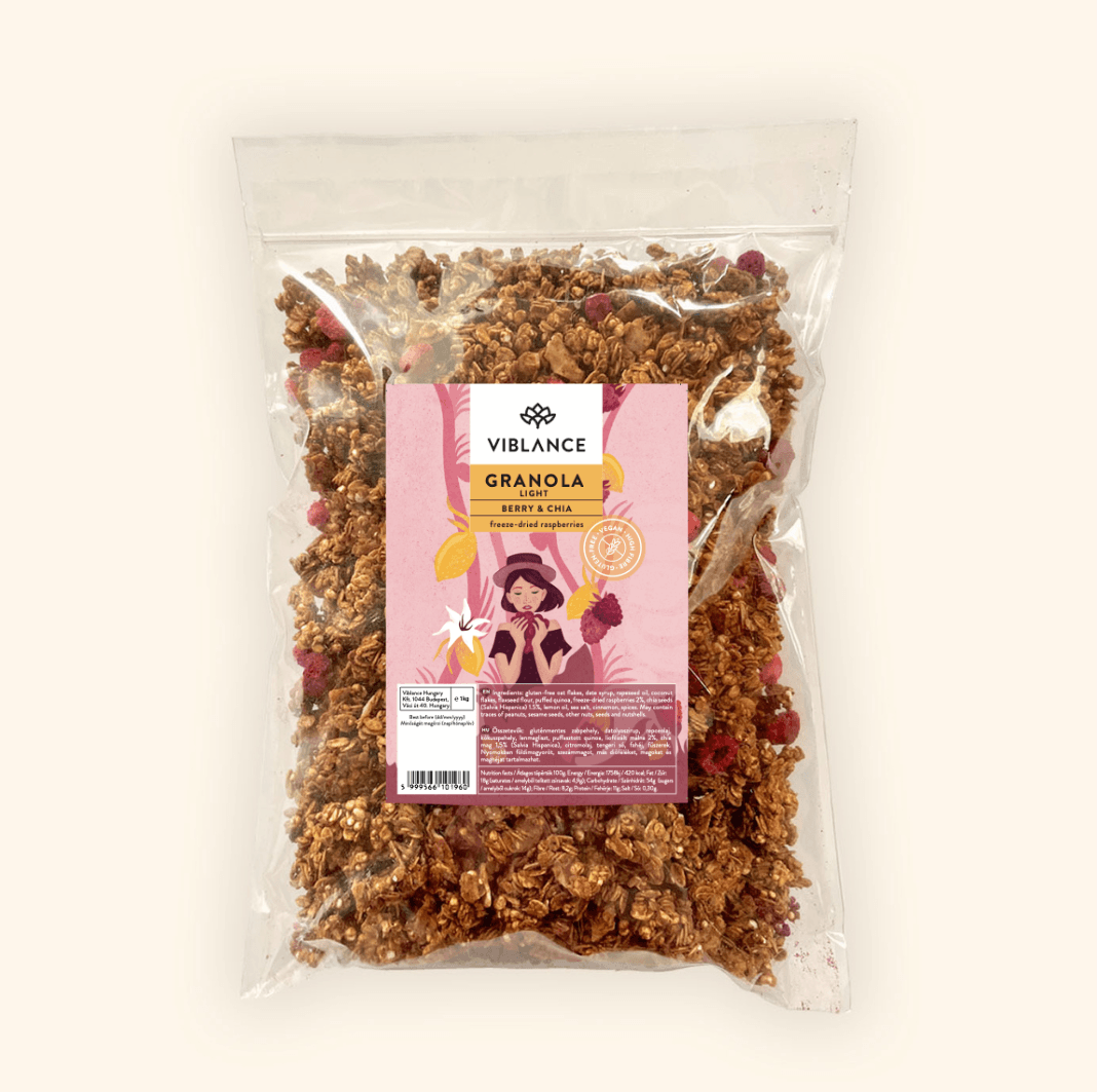 Viblance malina a chia granola light 1000 g