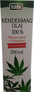 Virde konopný olej s vitamínom E 100% 200 ml