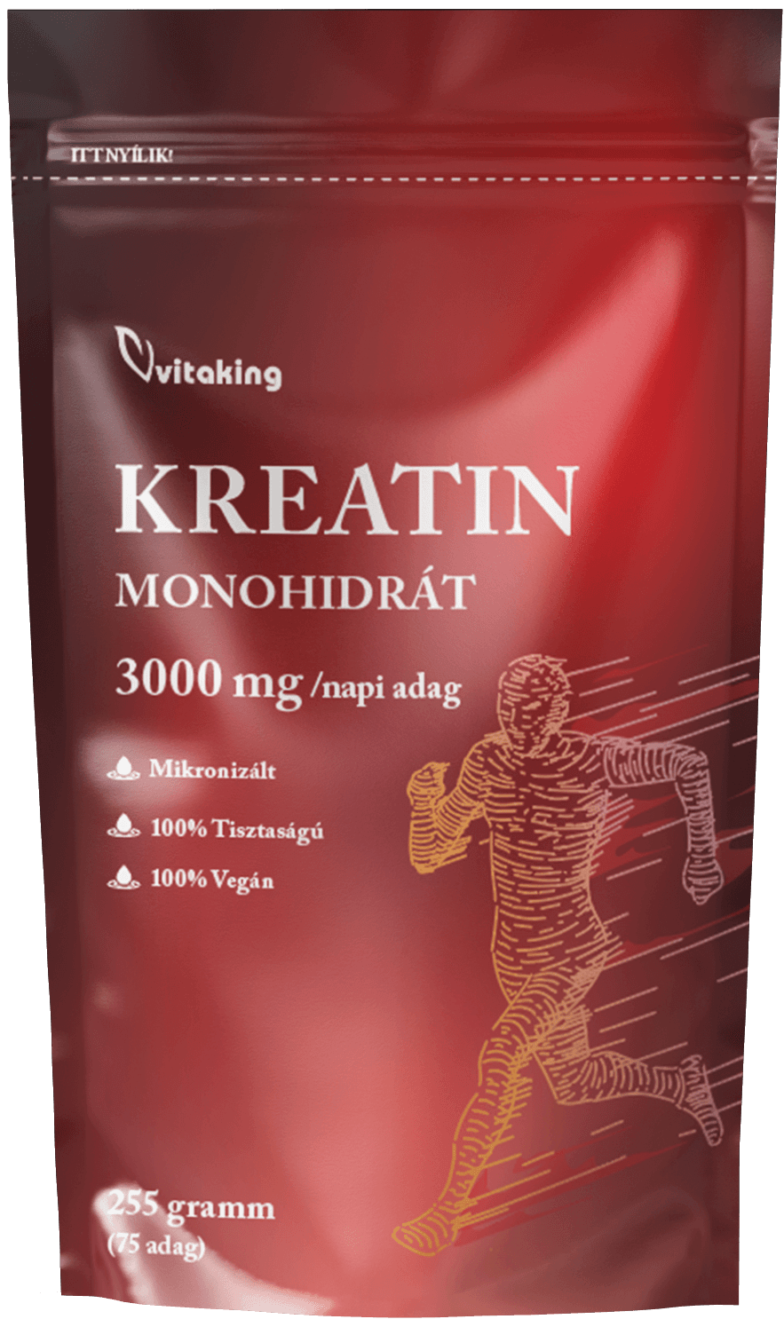 Vitaking 100% kreatin prášok v sáčku 255 g