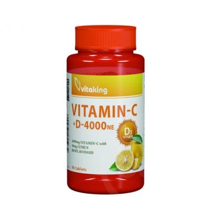 Vitaking vitamín C-1000 + D-4000 NE tablety 90 ks