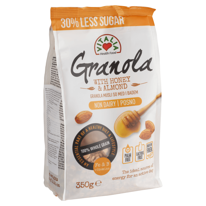 Vitalia granola s medom a mandľou 350 g