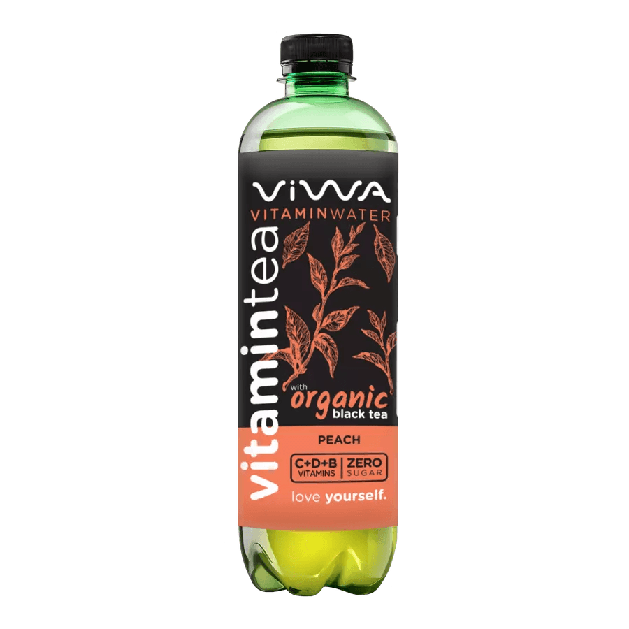 Viwa vitamintea black tea peach 600 ml
