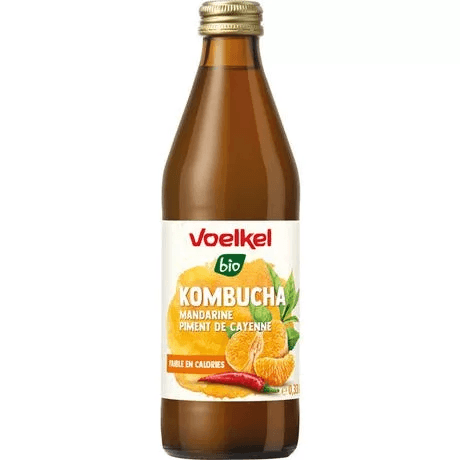 Voelkel bio kombucha mandarín-cayenne 330 ml