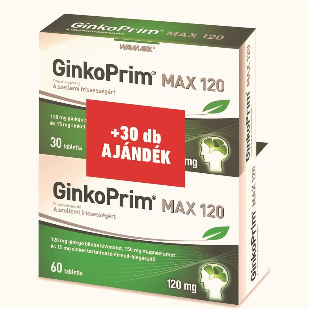 Walmark ginkoprim max 120 mg tableta 60+30 90 ks