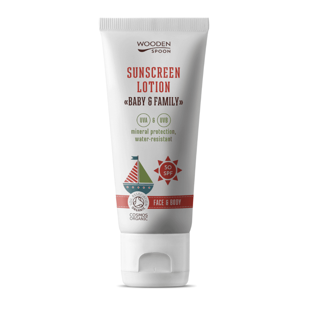 Wooden Spoon organické opaľovacie a telové mlieko  SPF 50 100 ml- 87276
