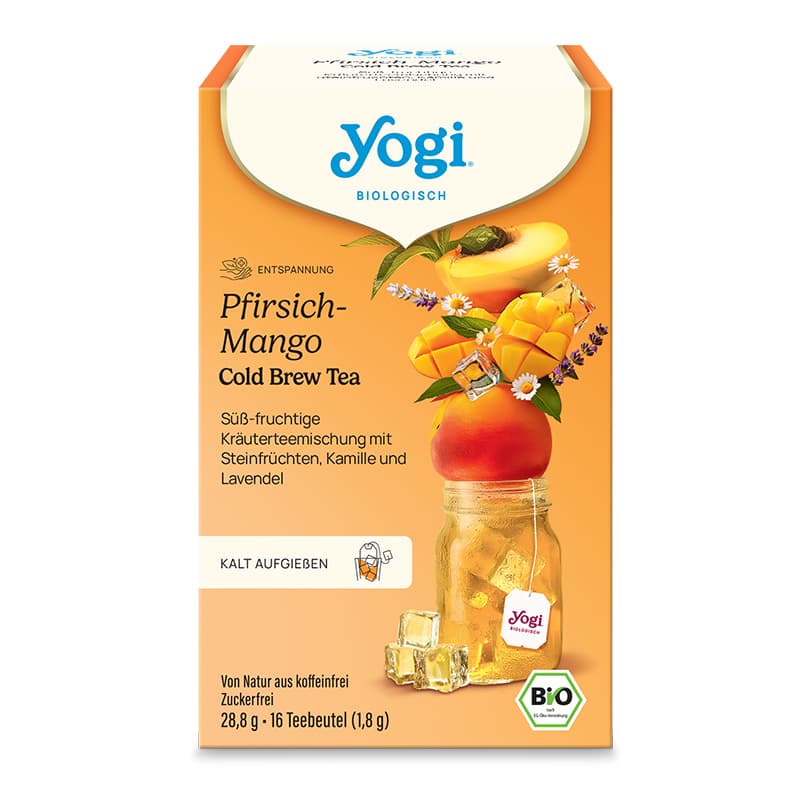 Yogi bio broskyňovo-mangový ľadový čaj 28,8 g