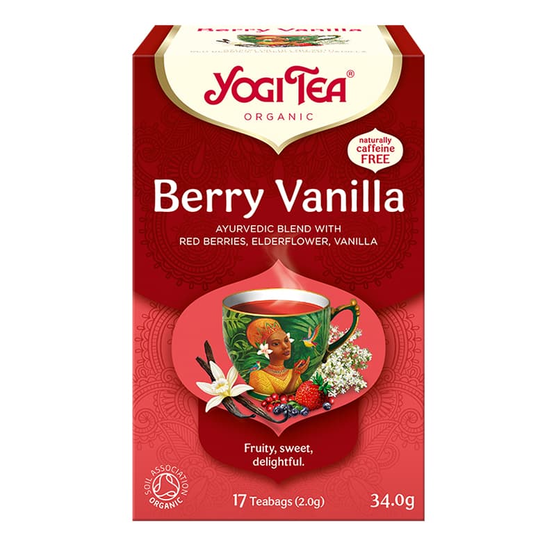 Yogi bio čaj bobuľové ovocie s vanilkou 34 g
