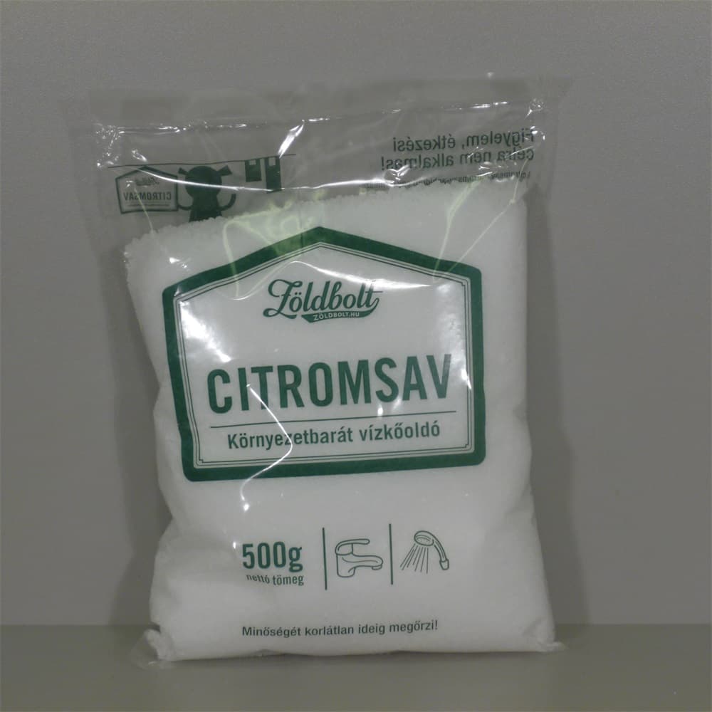 Zelený obchod kyselina citrónová ekologický odstraňovač vodného kameňa 500 g