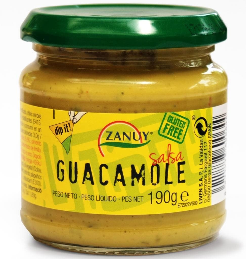 Zanuy guacamole avokádová omáčka bez lepku 190 g