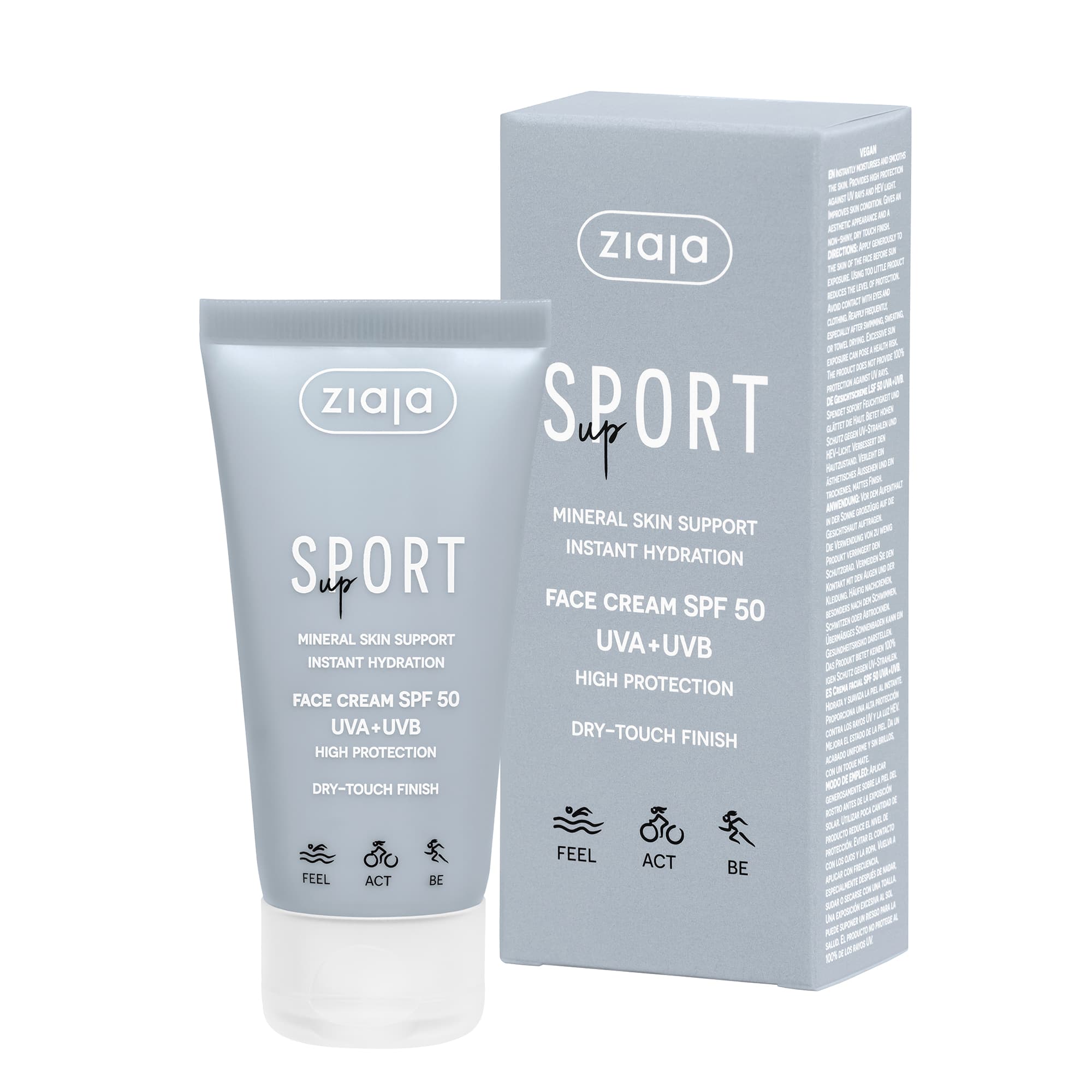 Ziaja športový krém na tvár spf50 50 ml