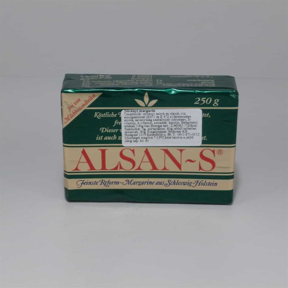 Alsan-S rastlinný margarín /zelený/ 250 g