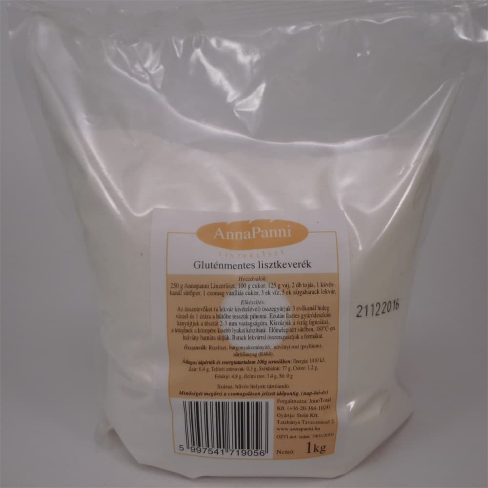 Annapanni bezgluténový linzer list 1000 g