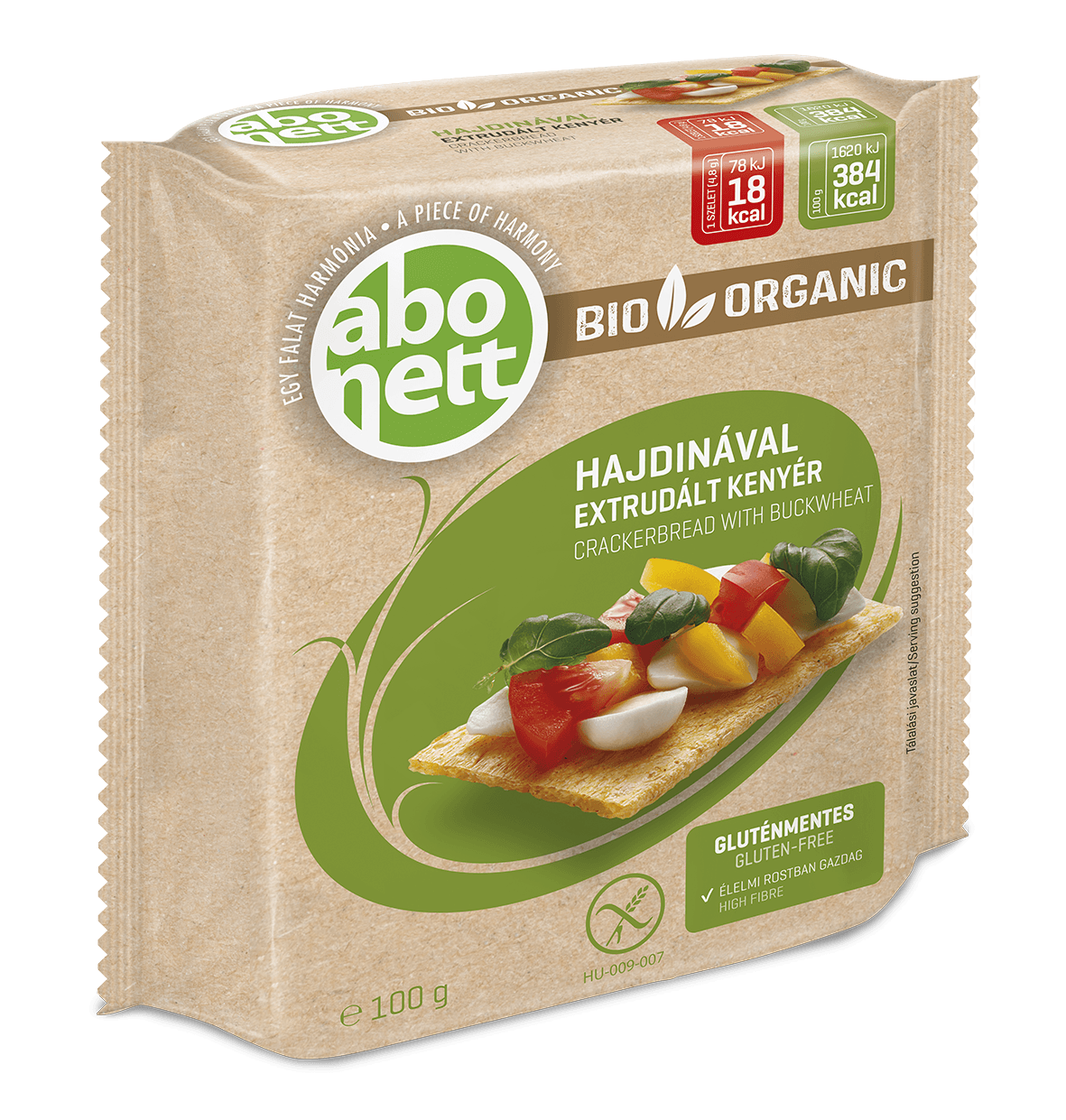 Abonett Chrumkavý extrudovaný chlieb s pohánkou 100 g - 59054
