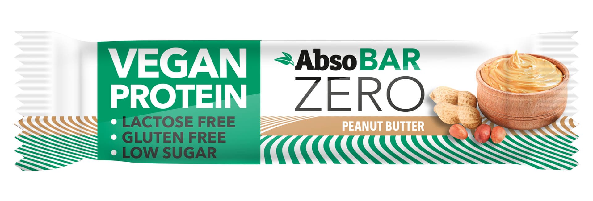 Absorice AbsoBAR ZERO arašidové maslo vegánska proteínová tyčinka 40 g - 83406