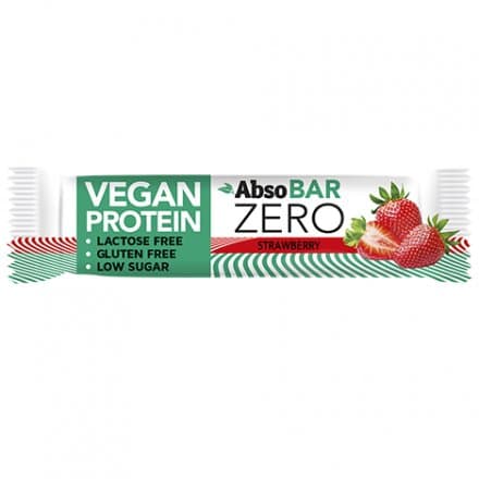 Absorice AbsoBAR Zero vegán proteínová tyčinka s jahodovou príchuťou 40 g