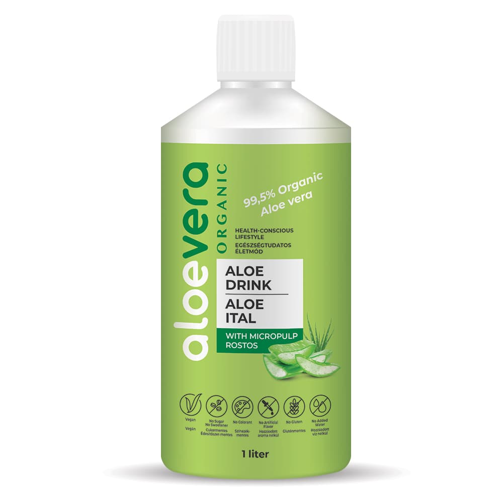 Aloe Vera Organic organický prémiový aloe vera nápoj s vlákninou 1000 ml