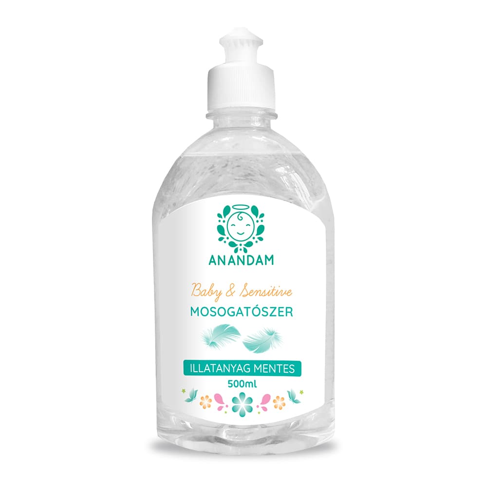 Anandam baby&sensitive prostriedok na umývanie riadu bez parfumu 500 ml