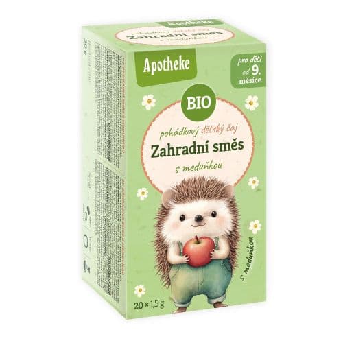Apotheke upokojujúci detský čaj s medovkou a zahradnými plodmi 20x1,5g 30 g
