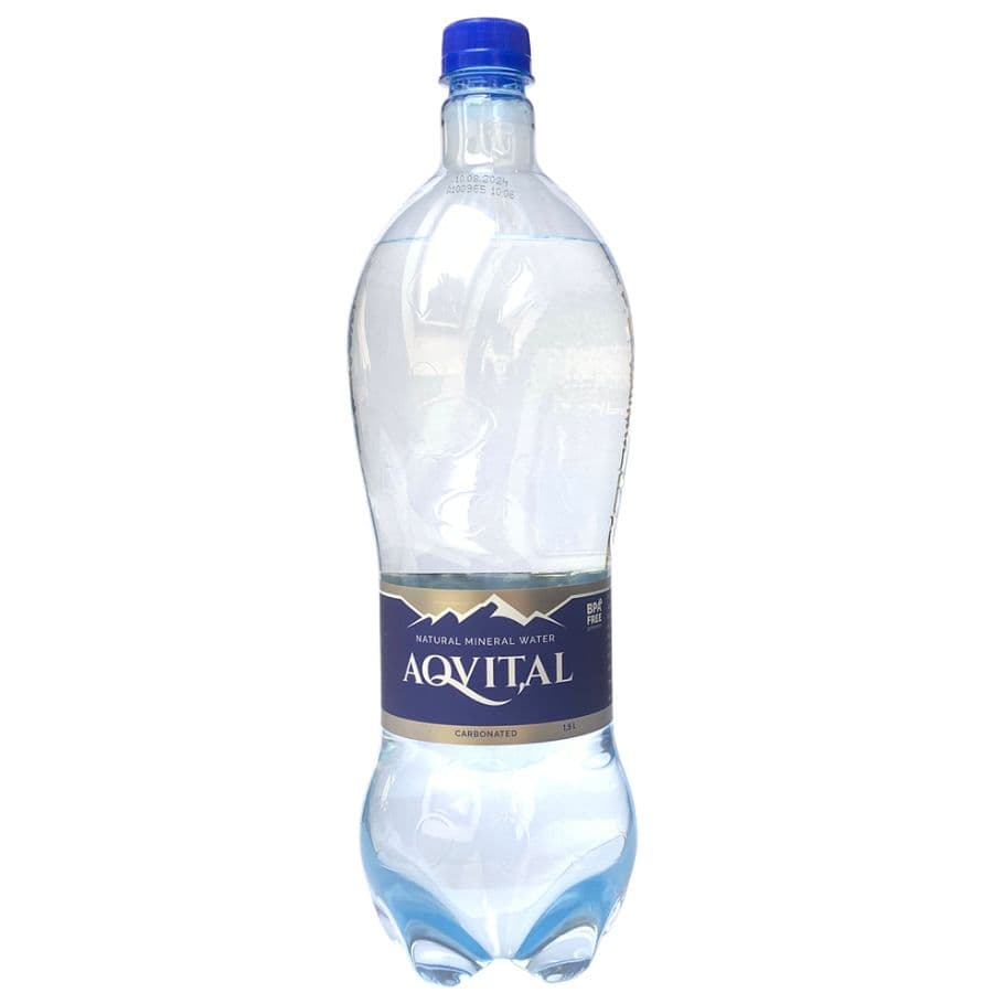 Aqvital prírodná minerálna voda sýtená oxidom uhličitým 1500 ml