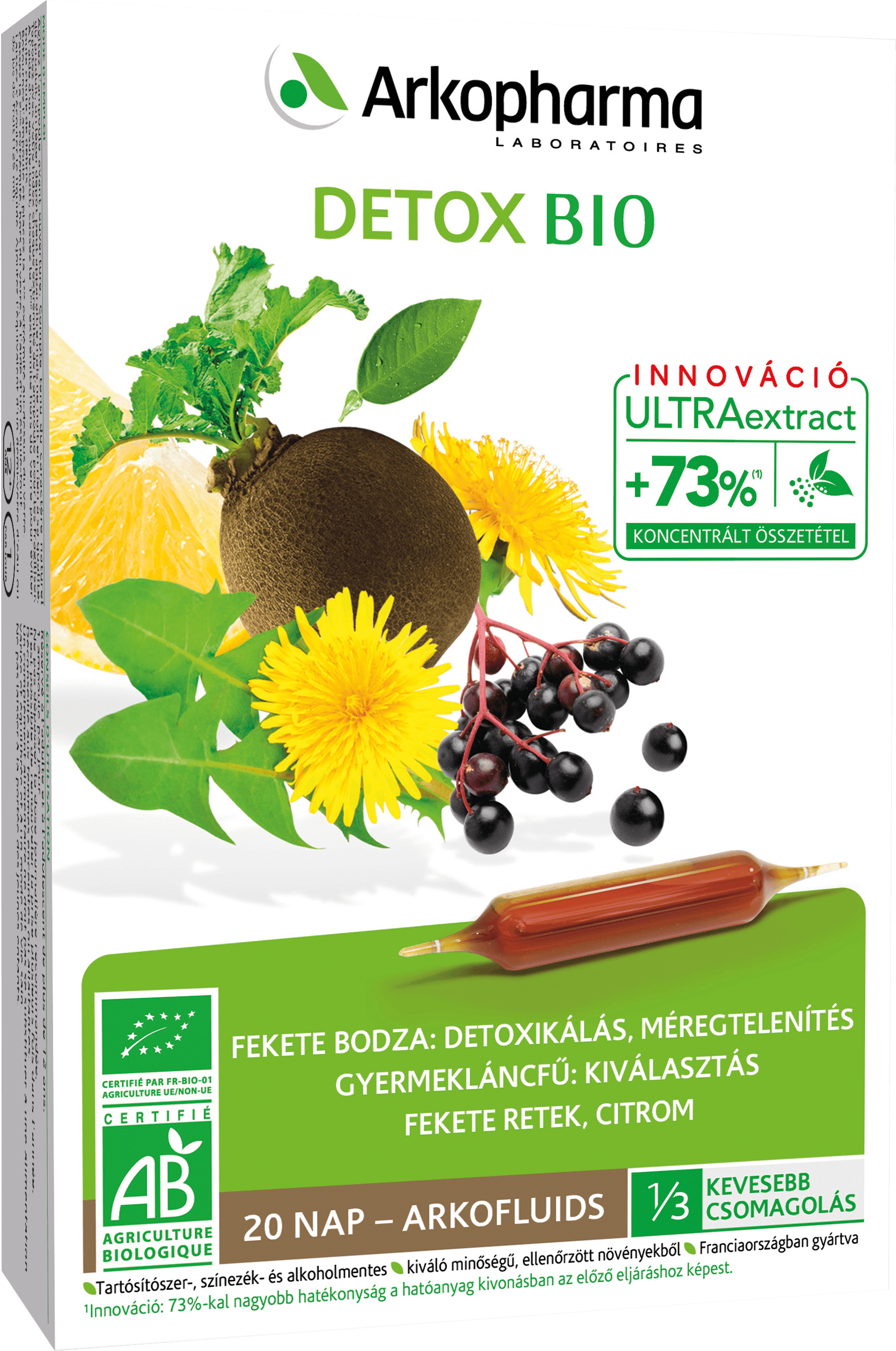 Arkopharma Détox ampulky 20 x 15 ml - 84979