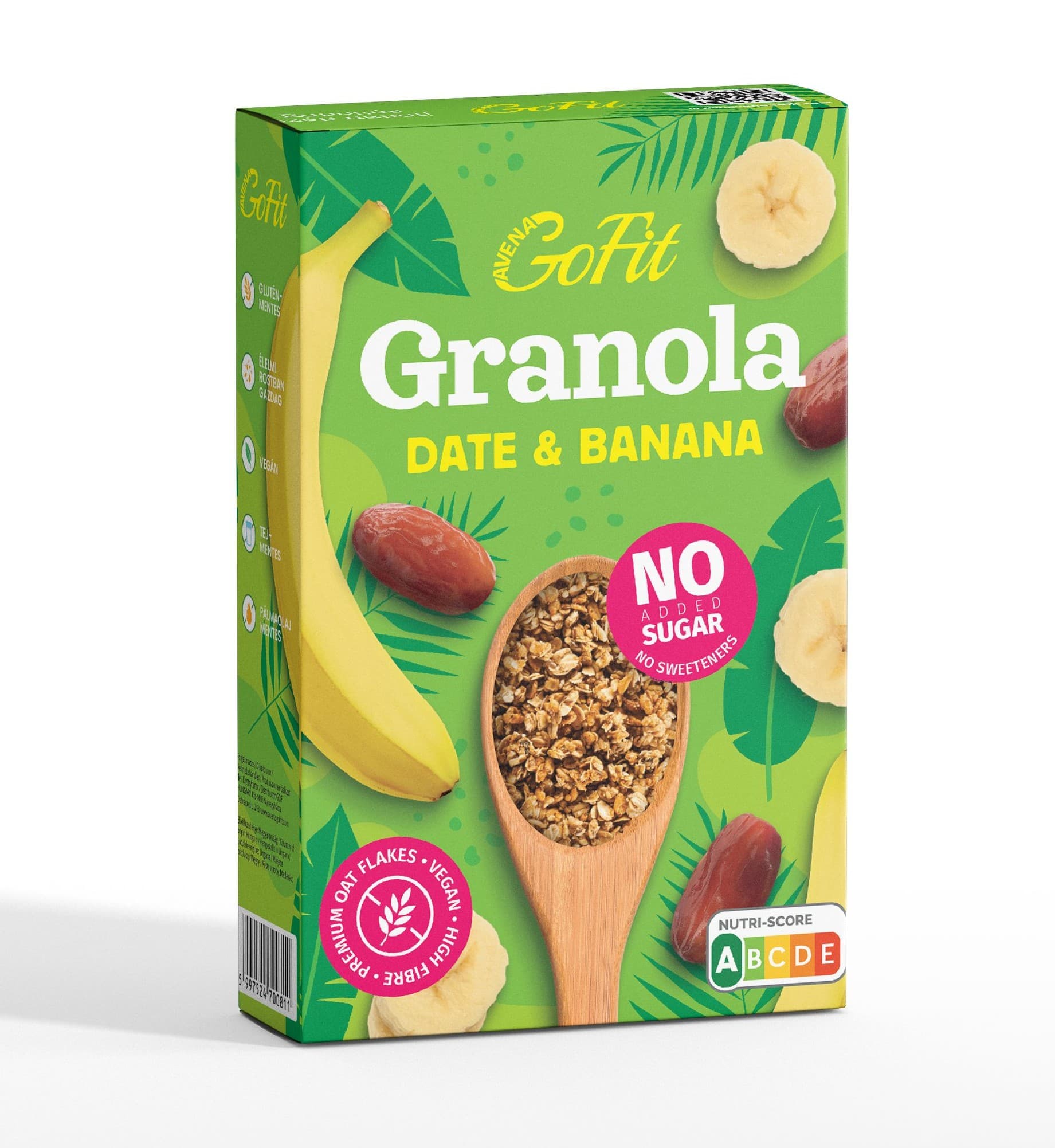 Avena Gofit bezlepková granola s datľami a banánom 250 g