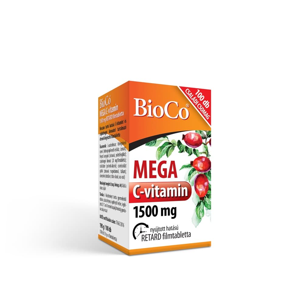 Bioco mega C-vitamin 1500mg retard filmová tableta 100 ks