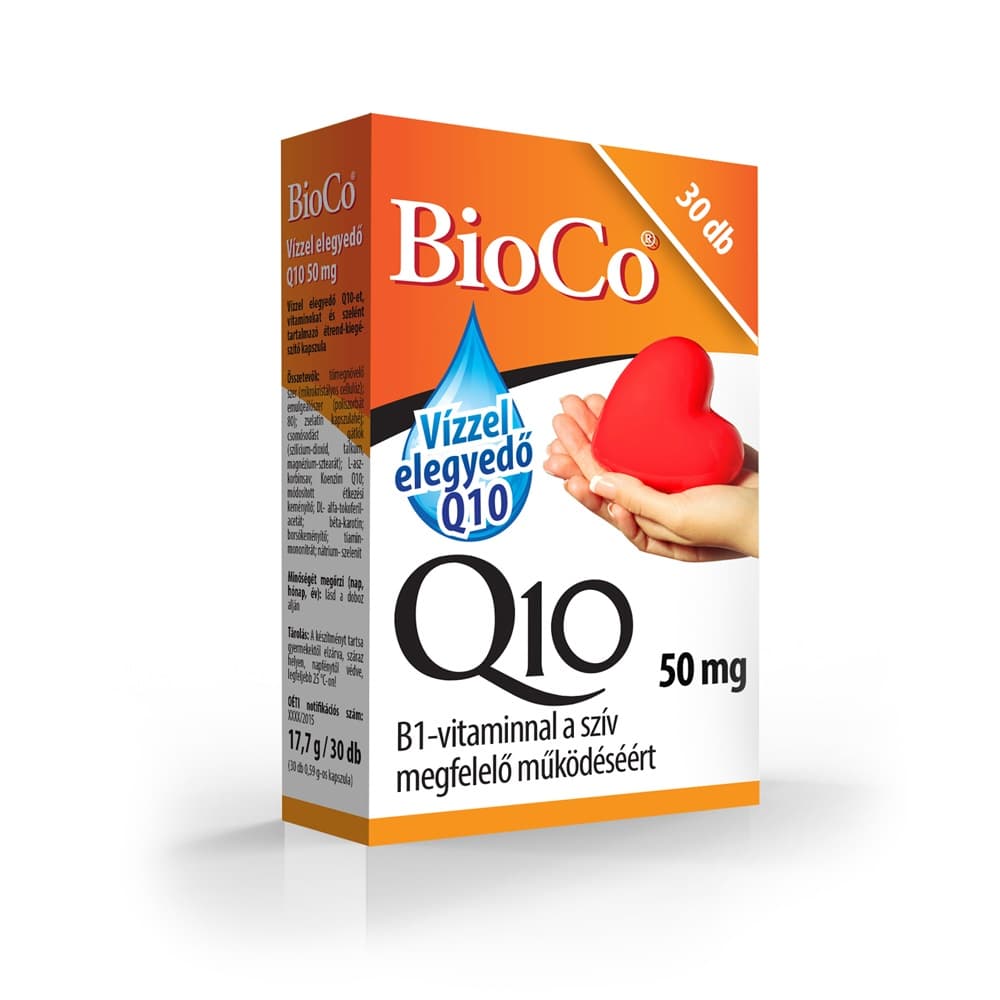 Bioco q10 50mg kapsula rozpustná vo vode 30 ks