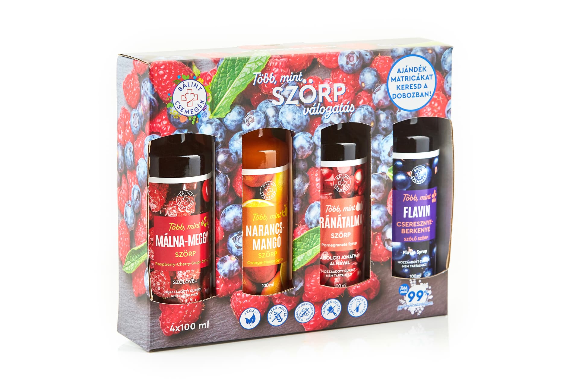 Bálint pochúťky viac než sirup výber - flavonoid-mix 4x100ml 400 ml