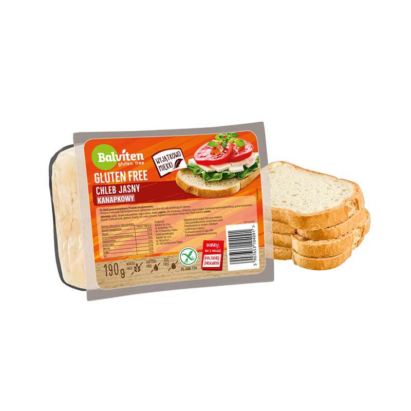 Balviten bezgluténový nakrájaný biely chlieb 190 g