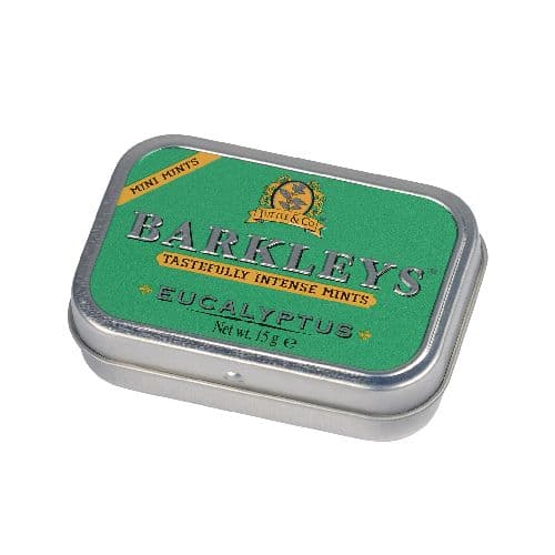 Barkleys mini tvrdé cukríky s príchuťou eukalyptu 15 g