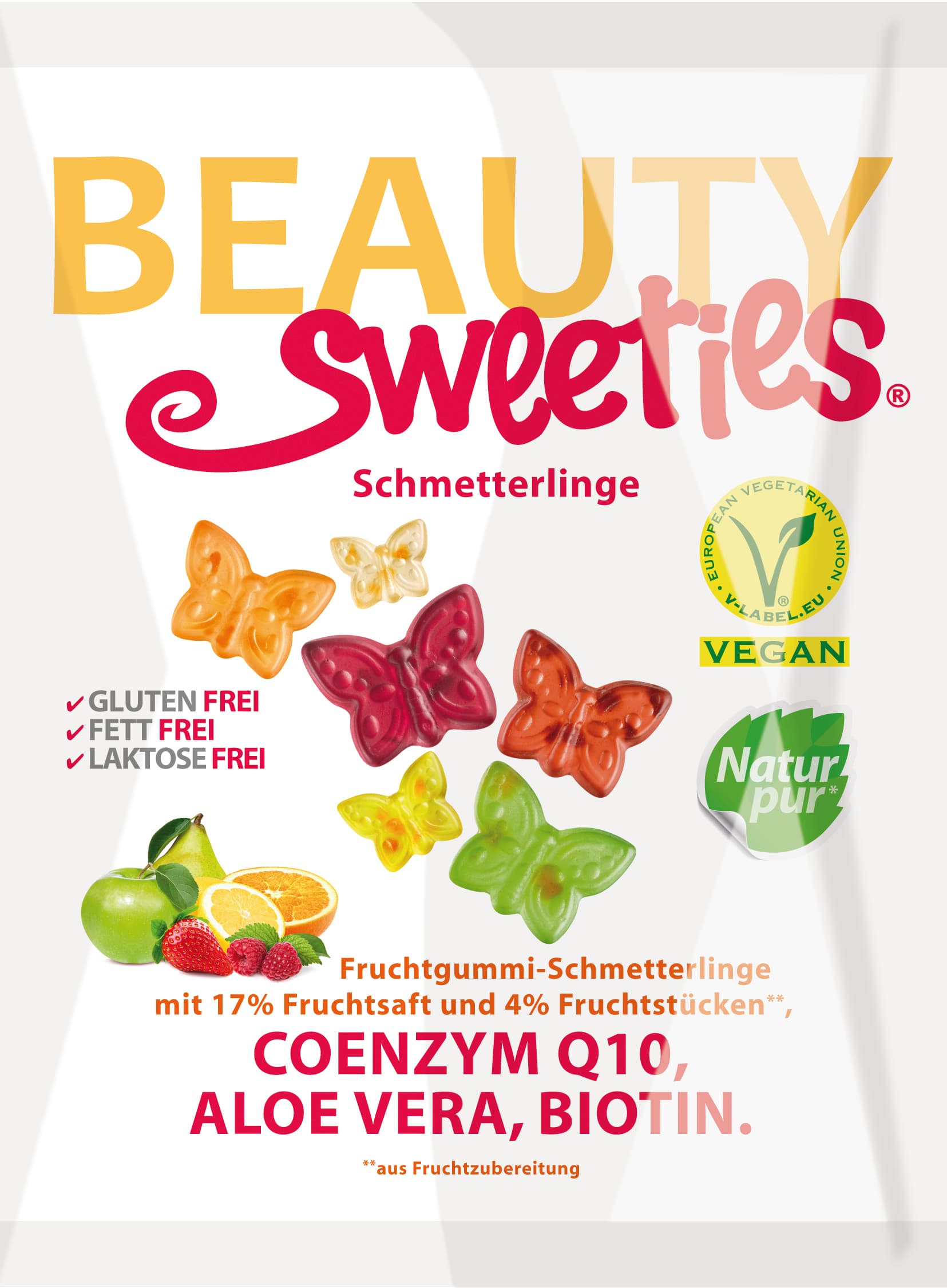 Beauty Sweeties Ovocné želé motýliky 125 g