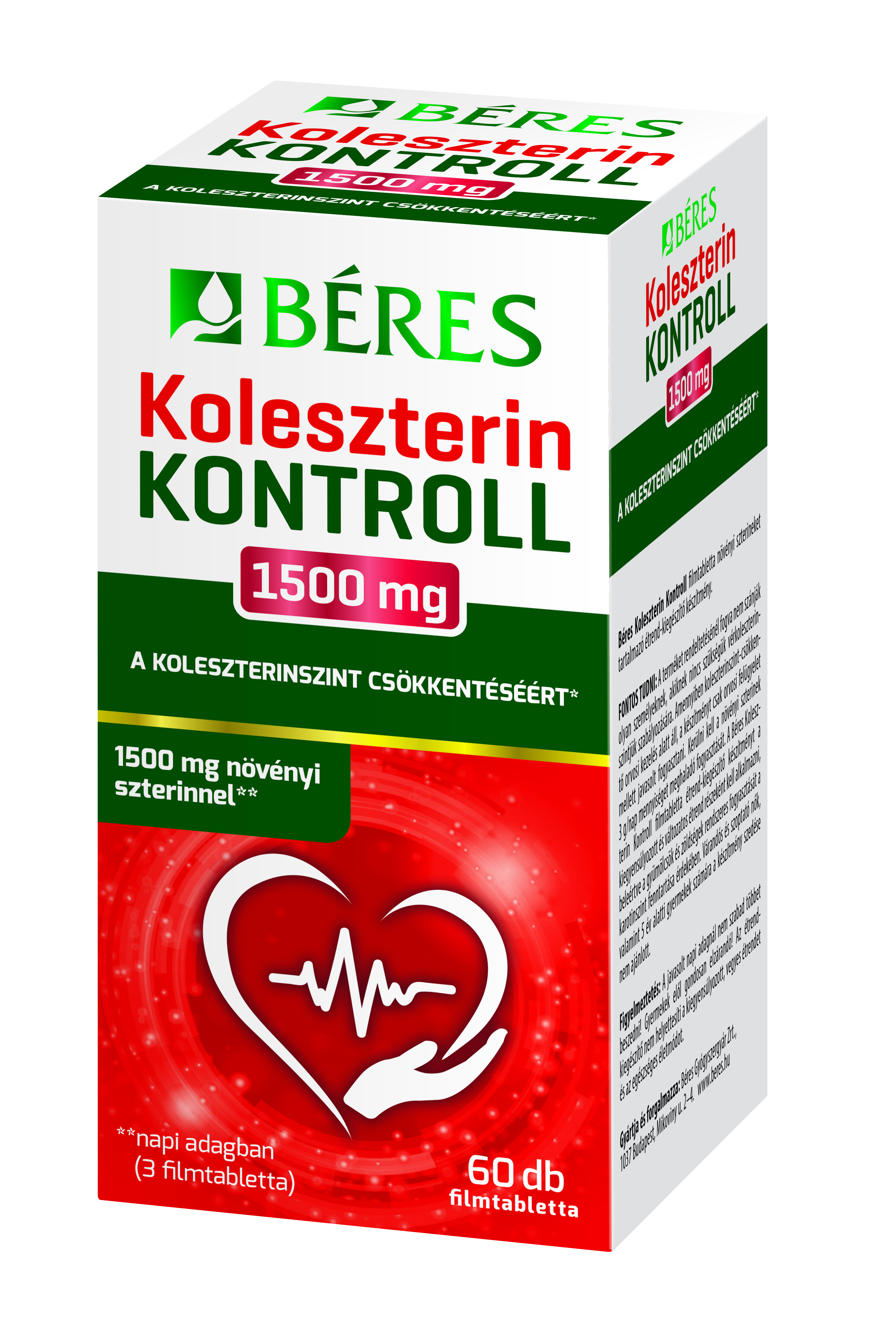 Béres kontrol cholesterolu 1500 mg filmované tablety 60 ks
