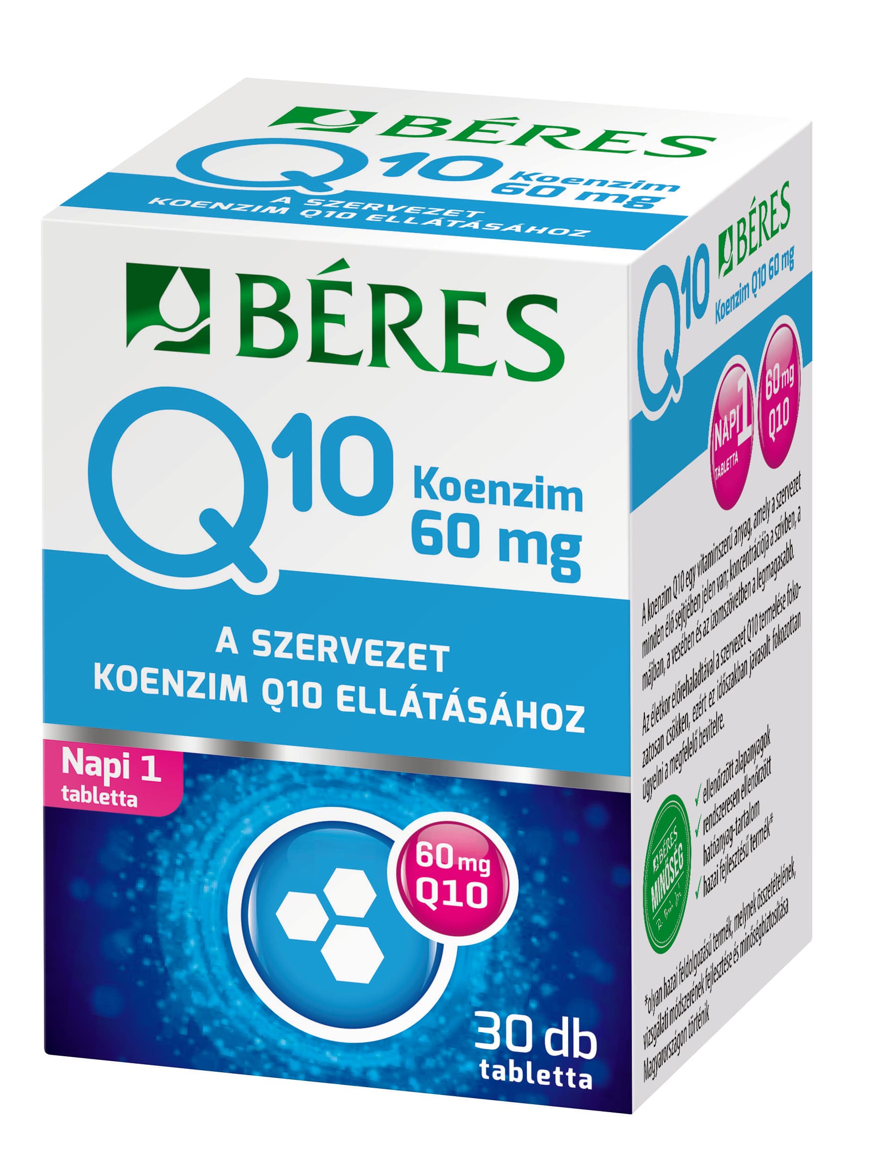 Béres Tablety Q10 60 mg, 30 ks