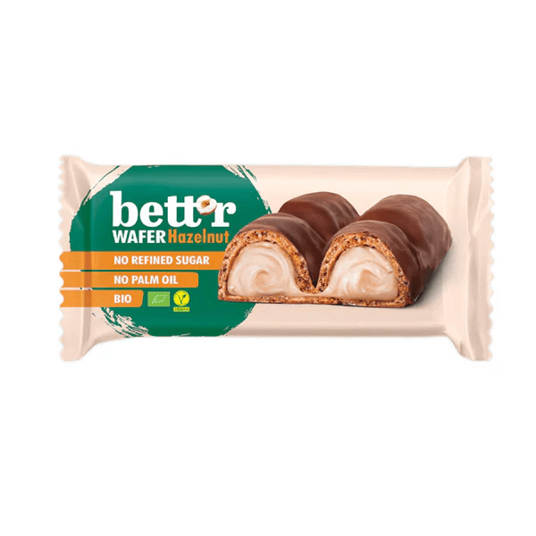 Bettr bio lieskovcový krémový oplátkový plátok 33 g