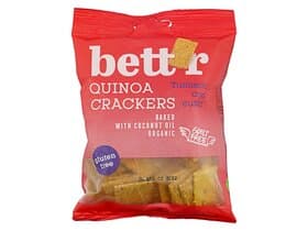 Bettr Vegán Quinoa krekry s kurkumou a rascou 100 g