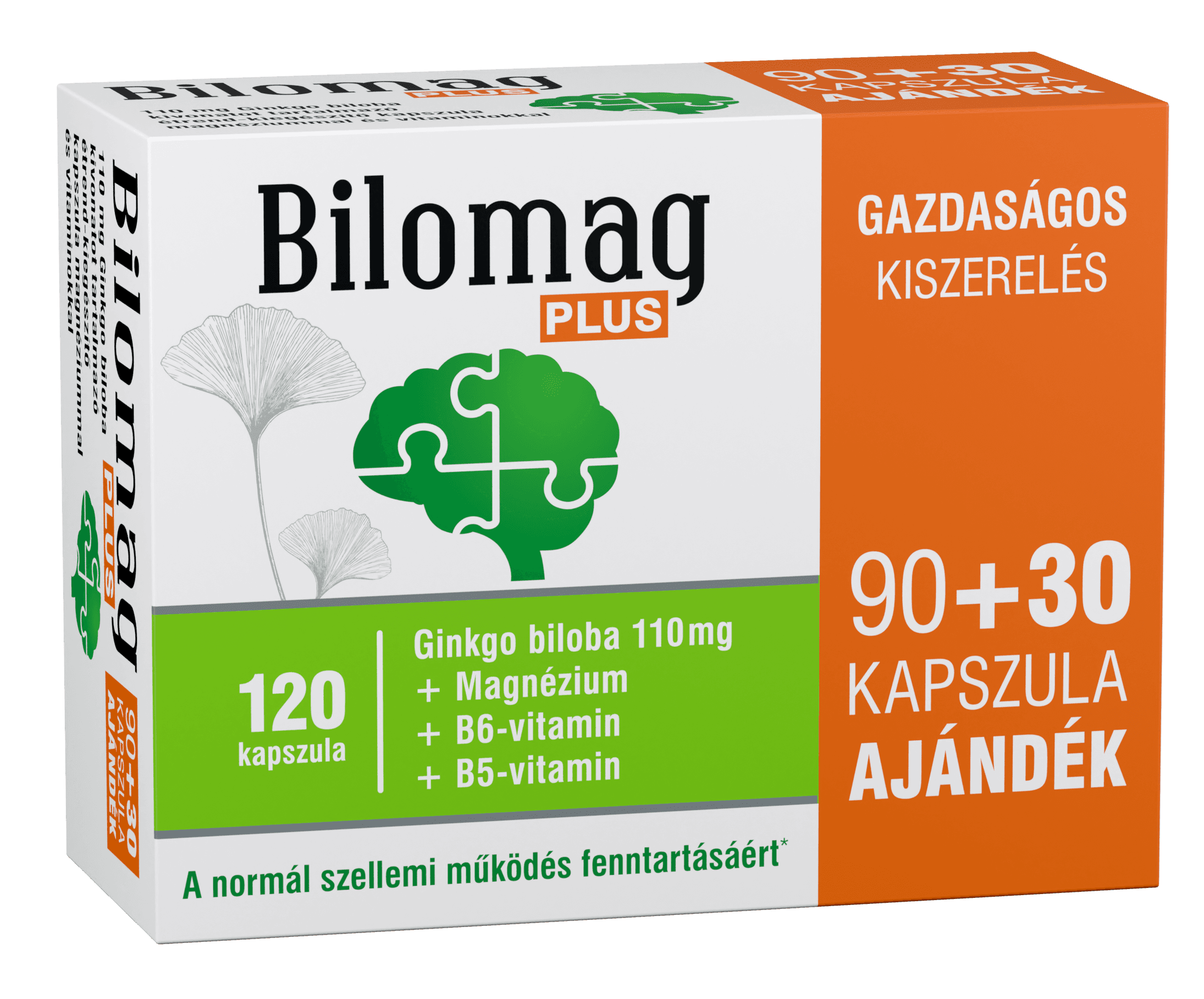Bilomag plus 110mg kapsula s extraktom z ginkgo biloba 90+30ks 120 ks