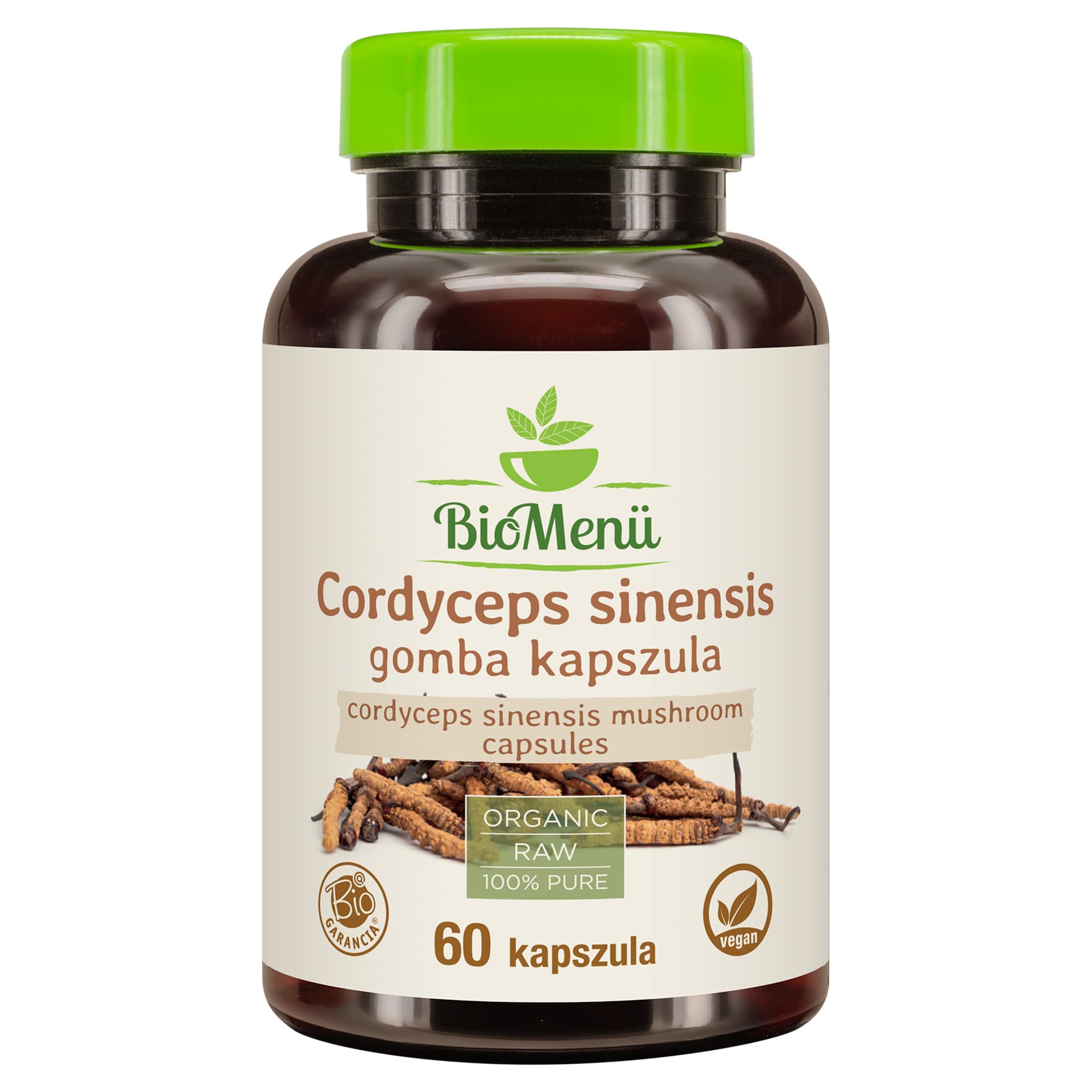 BioMenü Bio Cordyceps Sinensis Hubové kapsuly 60 ks - 96559