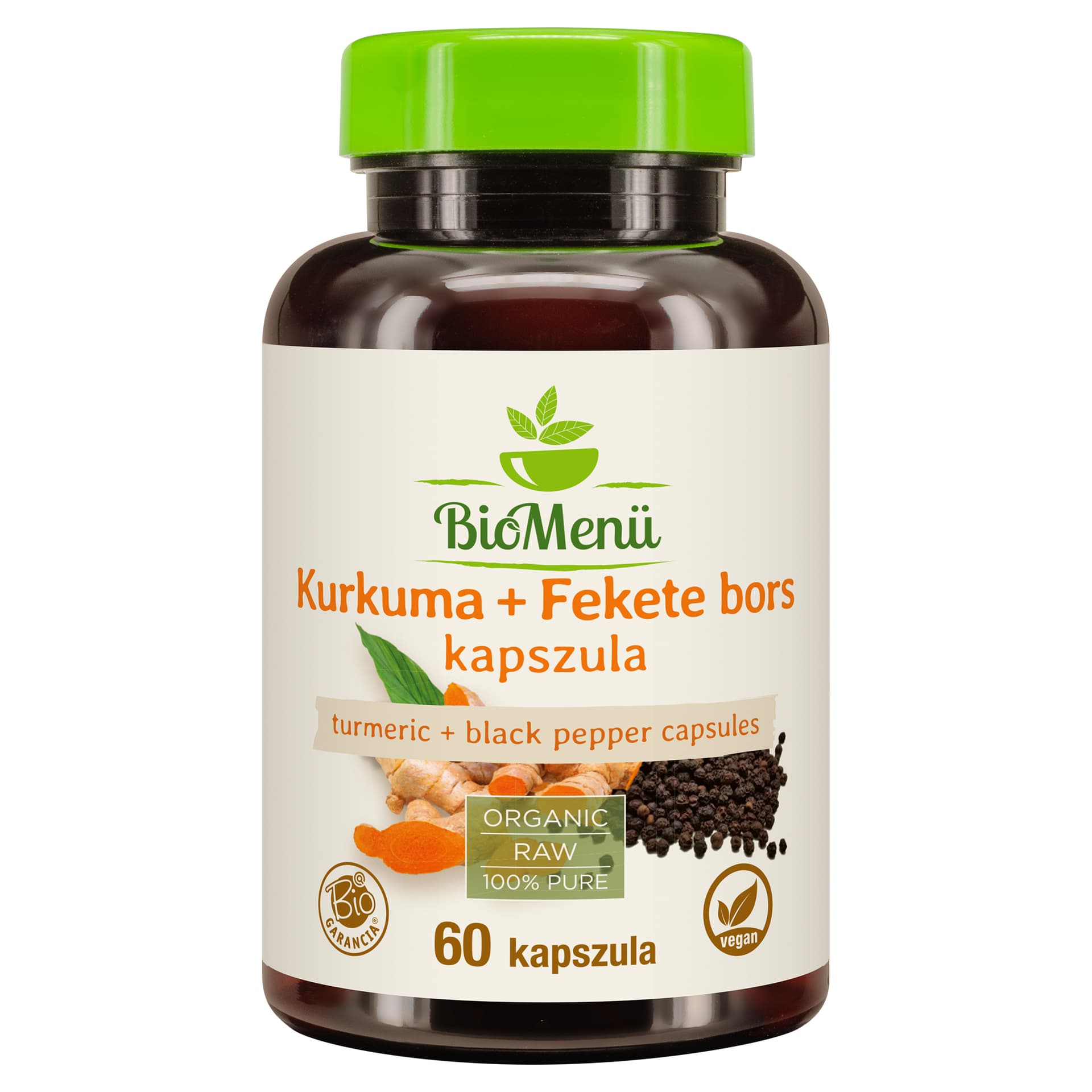 BioMenü organické kurkumové a čierne korenie kapsuly 61 g - 84758