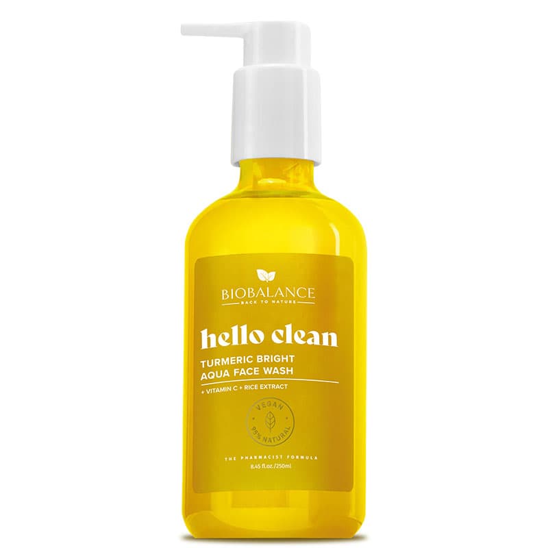 Biobalance hello clean gél na umývanie tváre s kurkumou na všetky typy pleti 250 ml