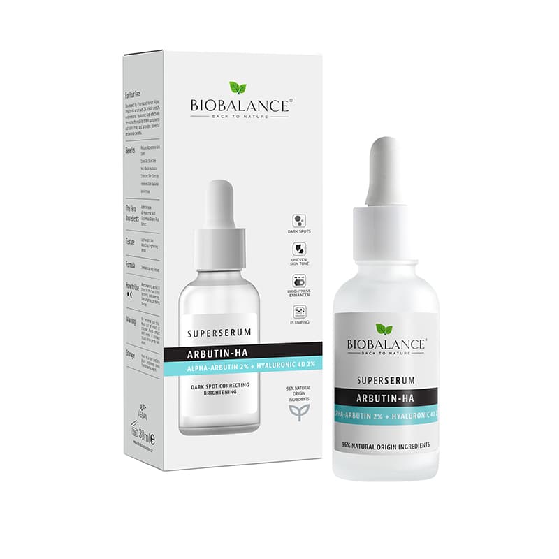 Biobalance super sérum na tvár s arbutínom a 4D hyalurónovou kyselinou 30 ml