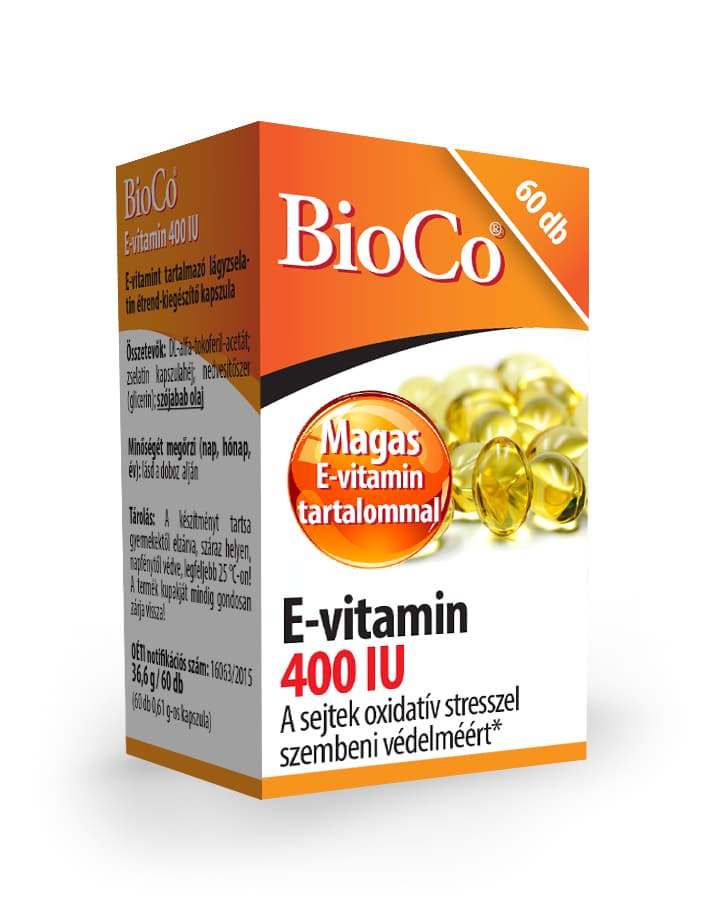 Bioco E-vitamin 400 IU 60 cps