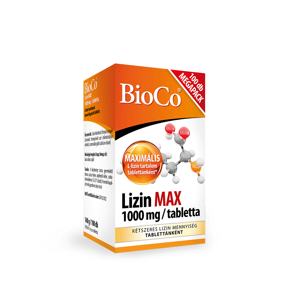 Bioco lizin max 1000mg megapack tableta 100 ks