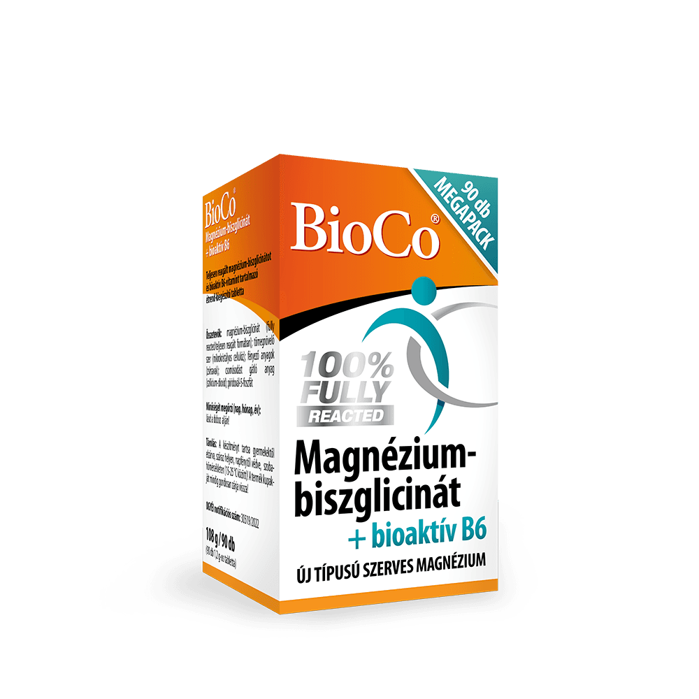 Bioco horčík bisglycinát + bioaktív B6 vitamín megapack tablety 90 ks